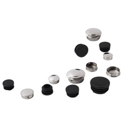 Plastic/Stainless Round End Cap For Tubing Pipe Inserts Bungs Feet Blanking Plug