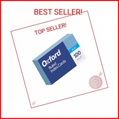Oxford Ruled Color Index Cards, 3″ x 5″, Blue, 100 Per Pack (7321 BLU)