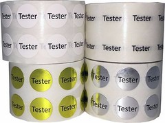 Circle Tester Stickers | 1/2 Inch Round – 1000 Pack | Pick One Color