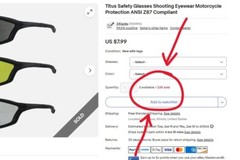 Titus Safety Glasses Shooting Eyewear Motorcycle Protection ANSI Z87 Compliant