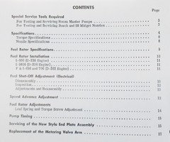 International D236 D282 D301 Fuel System Roosa Master Supplement Service Manual