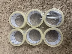 Intertape Clear Carton Sealing Packing Tape 2″ x 55 yds, 6 Rolls