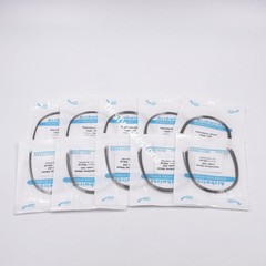 10 Packs Dental Stainless Steel Arch Wires Natural Upper Lower Round 100 Pcs