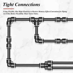 Straight Air Line Union Push To Connect Air Fittings For 3/8″ OD Pneumatic 10Pcs