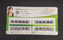 100X Dental Orthodontic Metal Brackets Mini Roth/MBT/Edgewise 022 Slot 345 hooks