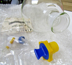 🔥 NEW KIMAX KIMBLE SQUIBB 1000mL SEPARATORY FUNNEL # 27 WITH STOPPER & STOPCOCK