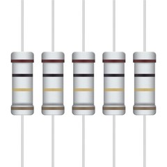 5W Carbon Film Resistor Assortment Kit – 1 Ohm to 1M Ohm, 25 Values, 5% Toleranc