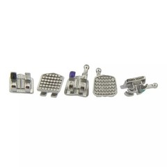 Dental Orthodontic Brackets Metal Braces Roth MBT 018 022 345 Hook Mini Twin MIM