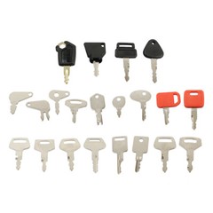 21 Keys Set For Case CAT Komatsu Bobcat Heavy Equipment Construction