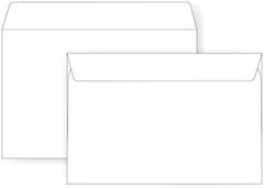 6 X 9 Booklet Envelope – 24# White Wove – Open Side- (6 X 9) – Jumbo Envelope S