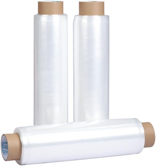 18” x 1000′ 80 Gauge 4 Rolls Pallet Wrap Stretch Film Hand Shrink Wrap 1000FT