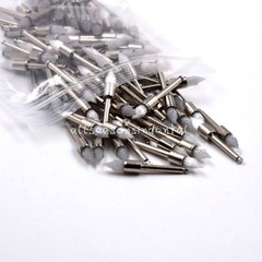 Dental Prophy Brush White Nylon Tapered Type Polishing Brush Latch 10/50/100/500