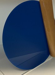 Acrylic Plexiglass Plastic Circle Disc- 1/8″ thick-Blue Translucent-10″ Diameter