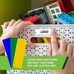 Royal Green Rectangular Stickers Color Coded Write on Labels for Organizing, …