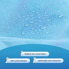 JMU Disposable Isolation Gowns Soft PP Medical Gowns Elastic Cuff 10pcs/pk