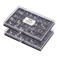 80Pcs Dental Orthodontic Bands With Buccal Tube Roth.022 1st Molar 16#-35# Bands