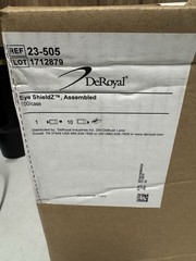 DeRoyal Eye ShieldZ Assembled 100/Case Ref 23-505 New Open Box