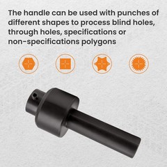 1x Rotary Broaching – 3/4″ Shank Broach Tool Holder Fit for 1/2″ Shank Broach
