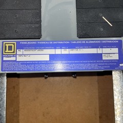 Square D NQ Panelboard 250A JDL36250 Powerpac T Main 208Y/120V 3 Ph Breaker