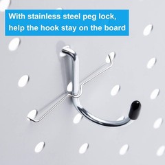 Corrosion-Resistant Pegboard Hooks Set – 80 Pieces for Kitchen & Garage Use