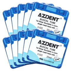 20Sets Tubo Bucal Dental de Ortodoncia Roth.022 No Convertible Unión 1er Molar