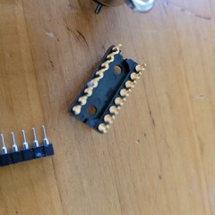 Vintage Electronics Connector Lot 3 Pin DIN RJ Modular Gold Headers 13 Pc