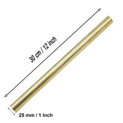 1 Pcs 25mm / 1 Inch Solid Round Brass Rod Lathe Bar Stock Kit, 1 Inch in Diam…