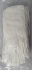 6 Pairs White Inspection Cotton/Poly Lisle Glove Coin Jewelry Light 1/2 Dz
