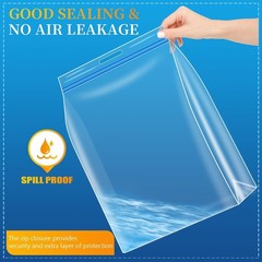 8 Pack 10 Gallons Extra Large Storage Bags 24″x20″x7″ Resealable Plastic Stor…