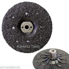 7” Silicon Carbide Abrasive Disc 4 Grinding Epoxy + One 5/8″-11 Adapter– 16 Grit