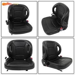 Black Universal Forklift Seat Fits For Clark Cat Hyster Yale Toyota New