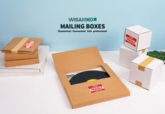 Kraft LP Mailers 12.8×12.8×1 Easy Fold Vinyl Record Shipping Boxes 15 Pack