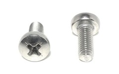 (25) M5-0.8 x12 Stainless Steel Phillips Pan Head Machine Screw DIN7985 A2 M5x12