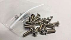 Machine Screw BSP04012-20 Button Socket Pan M4-0.7 X 12mm (Pack of 20) Stainless