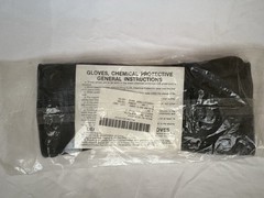 Chemical Protective Glove Set Black Medium