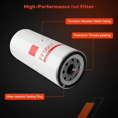 Volvo D12 Oil Fuel Filter Kit LF667 LF3654 FF5507 2pcs