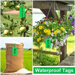 500 Pcs Blank Plastic Tags Shipping Tags 3.94″x 2.36″ Waterproof Sealing Ship…