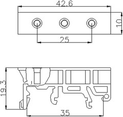 Easy-to-Install 10 Pack PCB DIN Rail Mounting Holders – Lightweight & Reliable