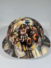 New Full Brim Hard Hat Custom Hydro Dipped PITTSBURG STEELERS SICK NEW DESIGN