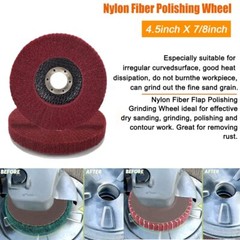 10x 4.5″ Nylon Flap Wheels Polishing Buffing Pad Grinding Disc for Angle Grinder