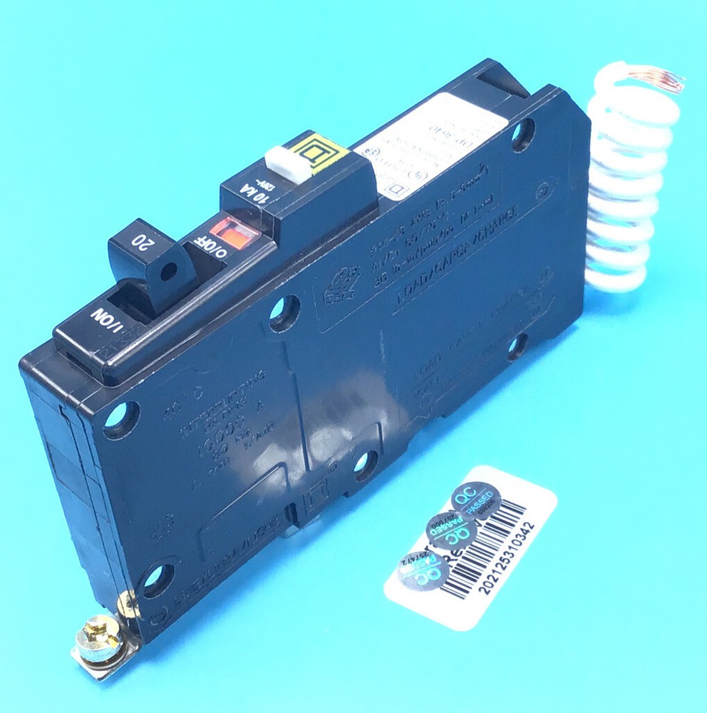 New Circuit Breaker Square D QOB120CAFI 20 Amp 1 Pole AFCI FOR BOLT ON PANEL