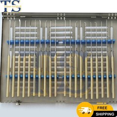 Rhoton Micro Dissector Expanded 20 PCS Set of Stainless Steel with steel case