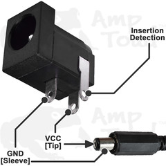 DC Barrel Connector Jack 2.1mm x 5.5mm