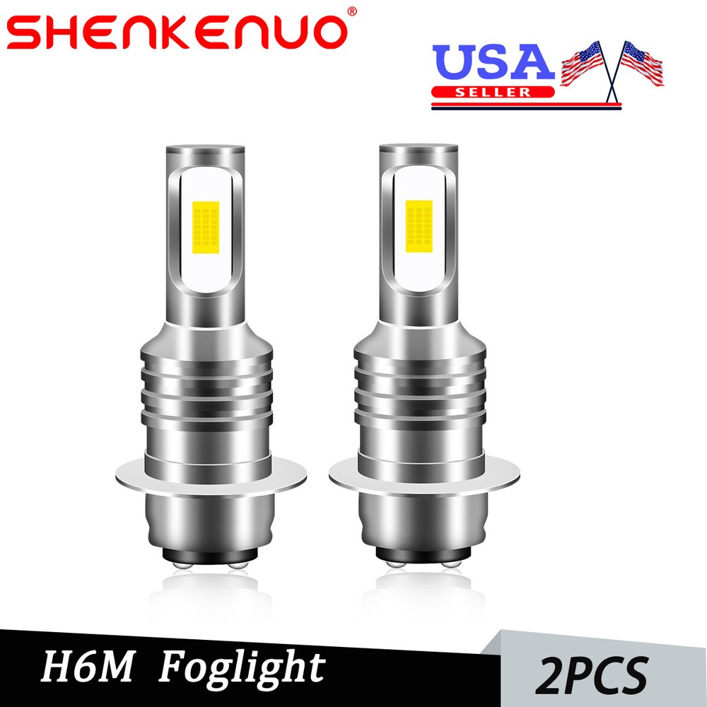 2x For Honda Recon 250 1997-2004 H6M LED Headlight 6000k White Bulbs