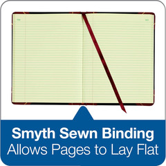 Record Ledger, 8.25 X 10.75 Inches, 5 Squares per Inch, 300 Tinted Pages, Black