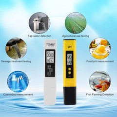 PH Meter, TDS&EC PPM Meter Water Tester for Household Drinking,Pool and Aquarium