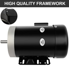 1.5HP General Purpose Electric Motor 56C Frame 1750RPM Three Phase 230/460V