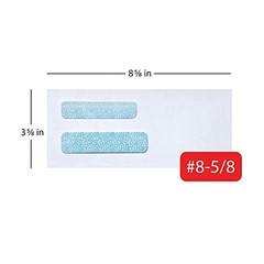 OFFICE DEPOT DOUBLE-WINDOW ENVELOPES #8 5/8″W X 8 5/8″H, 679-347 – WHITE