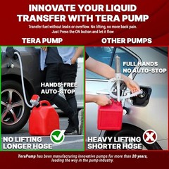 Automatic Fuel Transfer Pump with Auto-Stop,53” Extra Long Hose Battery Powered