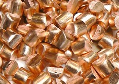 Pure Copper 99.99% Oxygen Free Cu Metal Anode Slugs Melt Casting Alloy 20 Pounds